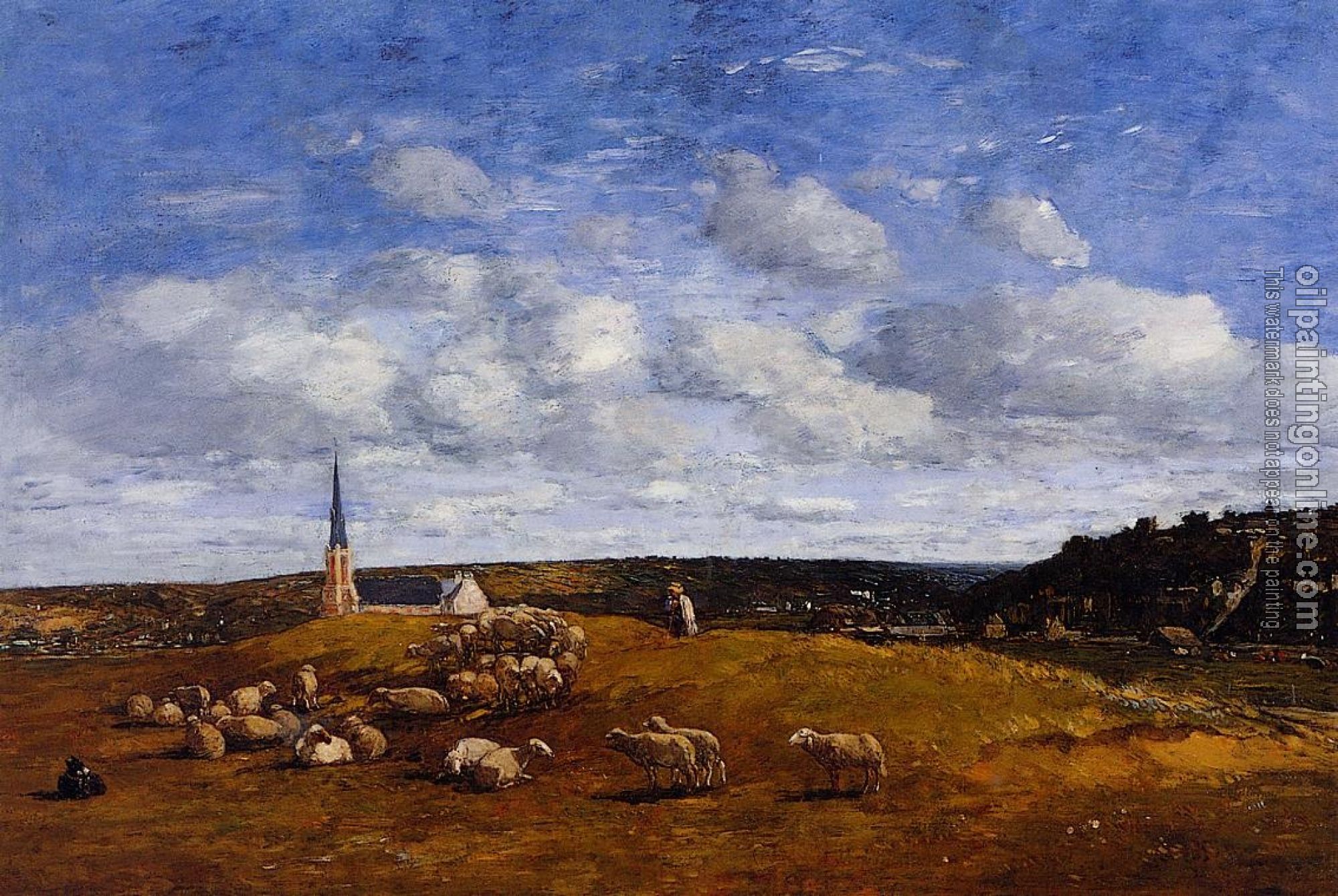 Boudin, Eugene - Landscape near Deauville